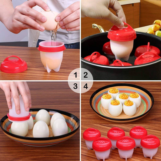 EggMaster Silicone Egg Cooker for Effortless Boiling