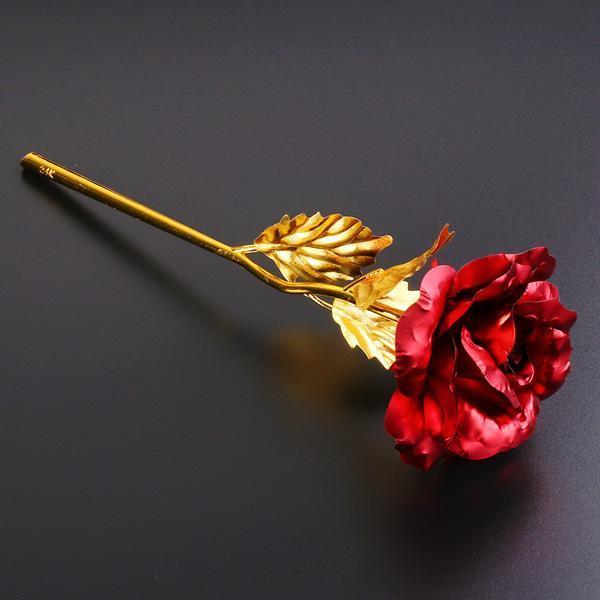 Gold Foil Rose in Gift Box – 24K Decorative Flower