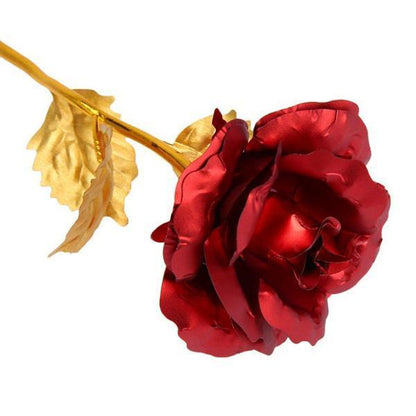 Gold Foil Rose in Gift Box – 24K Decorative Flower