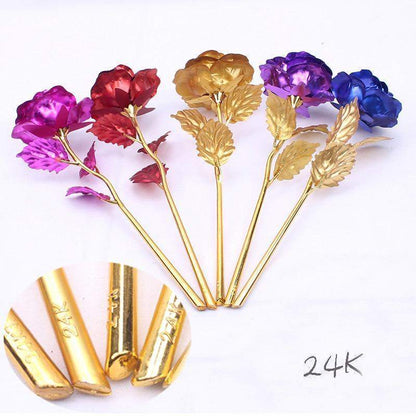 24K Gold-Plated Rose Arrangement