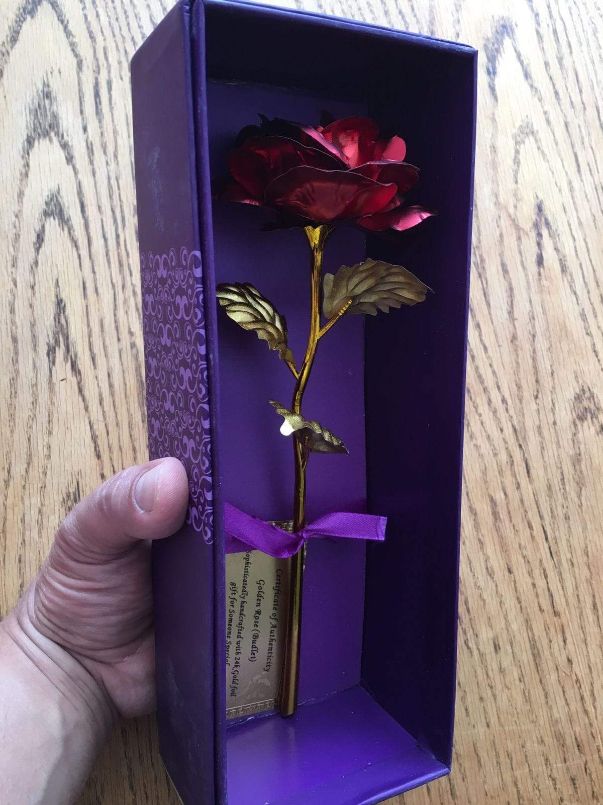 24K Gold-Plated Rose Arrangement