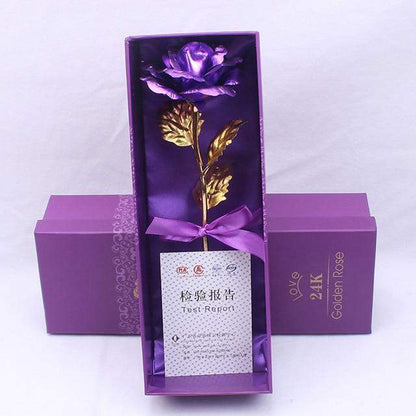 24K Gold-Plated Rose Arrangement