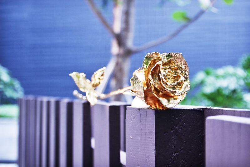 24K Gold-Plated Rose Arrangement