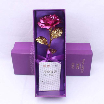 24K Gold-Plated Rose Arrangement
