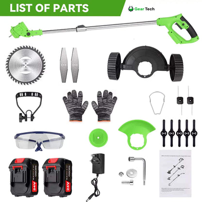 Adjustable Handle Cordless Garden Strimmer – 4-in-1 Tool