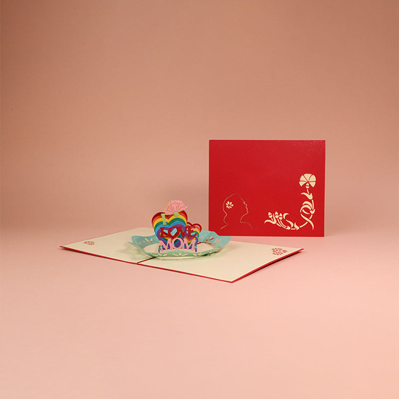 Elegant 3D Floral Pop-Up Card for Mother's Day Gift