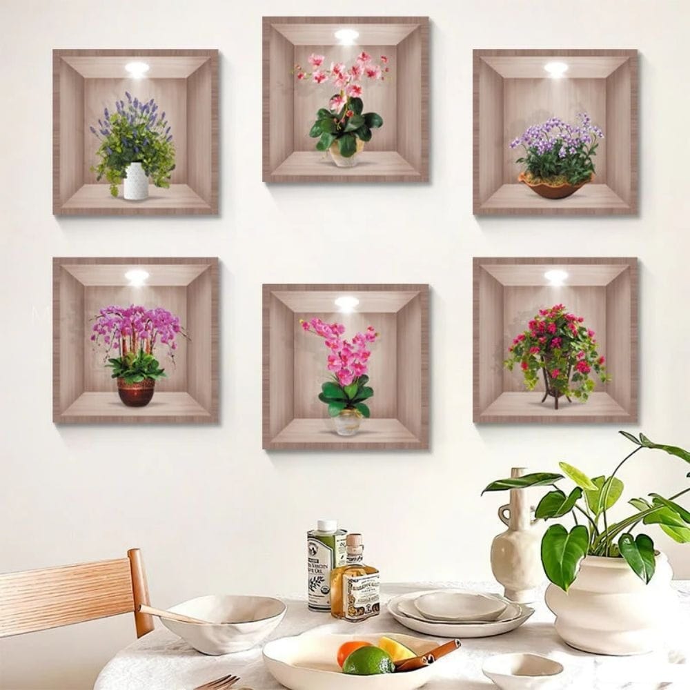 50% Discount | 3D Green Plant Wall Stickers