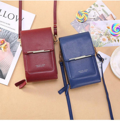 Smart Access Crossbody Bag with Touchscreen Window