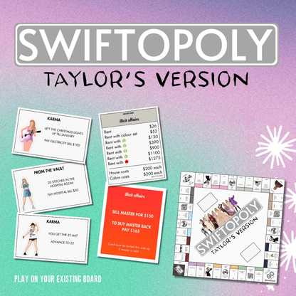 Monopoly Board Game - 'Swiftie' Edition by SWIFTOPOLY