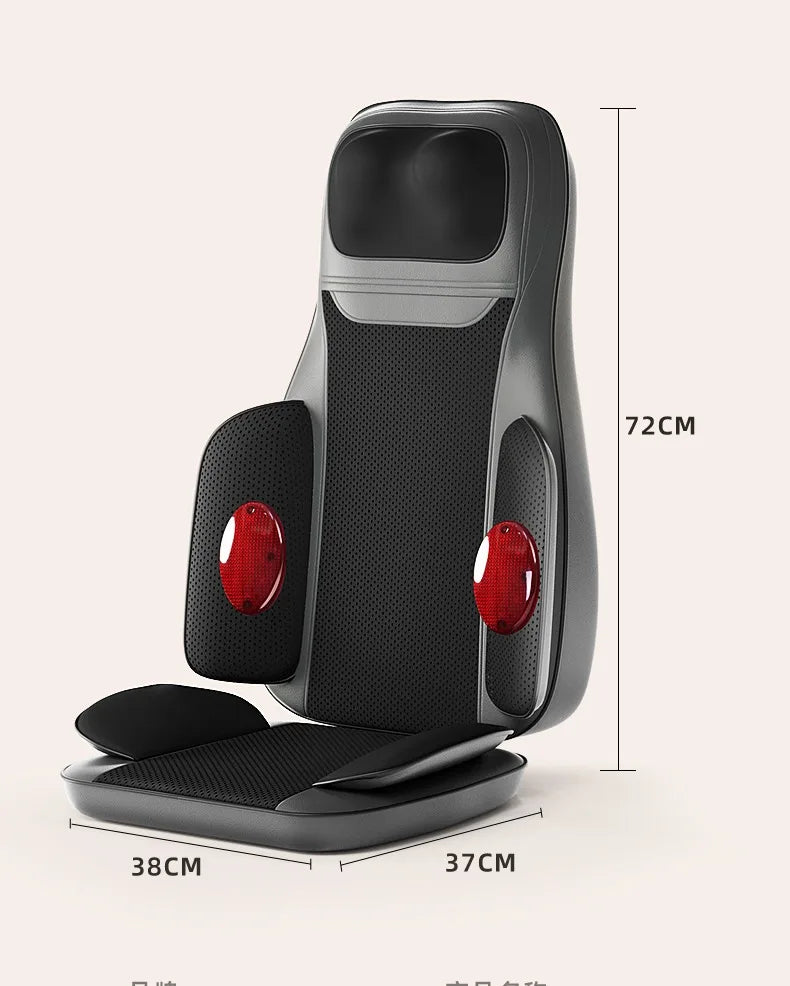 Heat-Enhanced Massage Cushion – Full Body Vibration for Office & Car