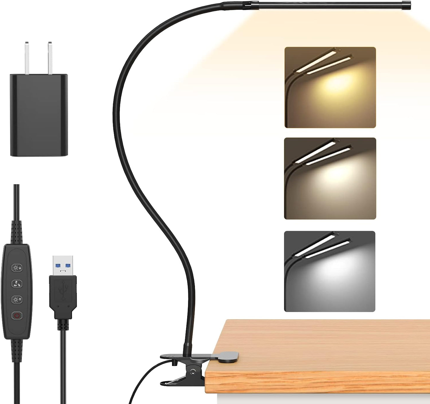 Adjustable Desk Lamp for Focused Work - Eye-Friendly Design
