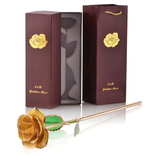 Eternal Rose Dipped in 24k Gold