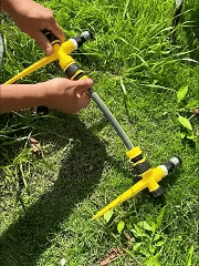 All-Angle Automatic Lawn Sprinkler System for Gardens - 65ft Coverage