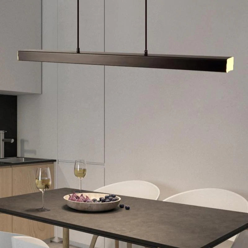 Modern LED Hanging Pendant Light – Slim Linear Design
