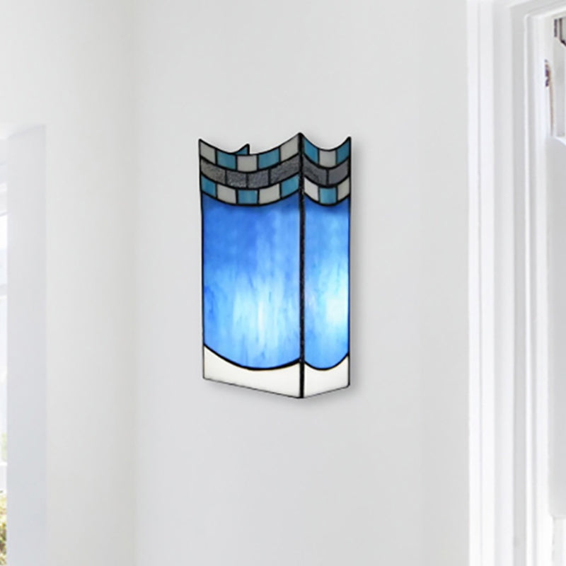 Tiffany Stained Glass Shade Wall Sconce for Indoor Living Room Lighting