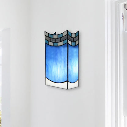Tiffany Stained Glass Shade Wall Sconce for Indoor Living Room Lighting