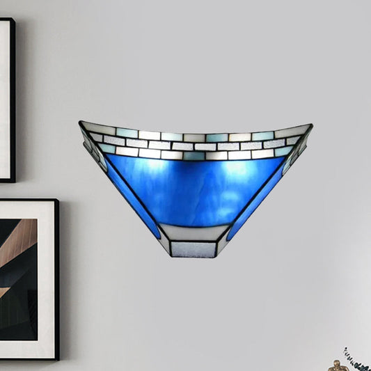 Tiffany Stained Glass Shade Wall Sconce for Indoor Living Room Lighting