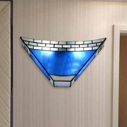 Tiffany Stained Glass Shade Wall Sconce for Indoor Living Room Lighting