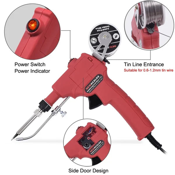 Versatile 60W Soldering Iron Set with Light for Electronics