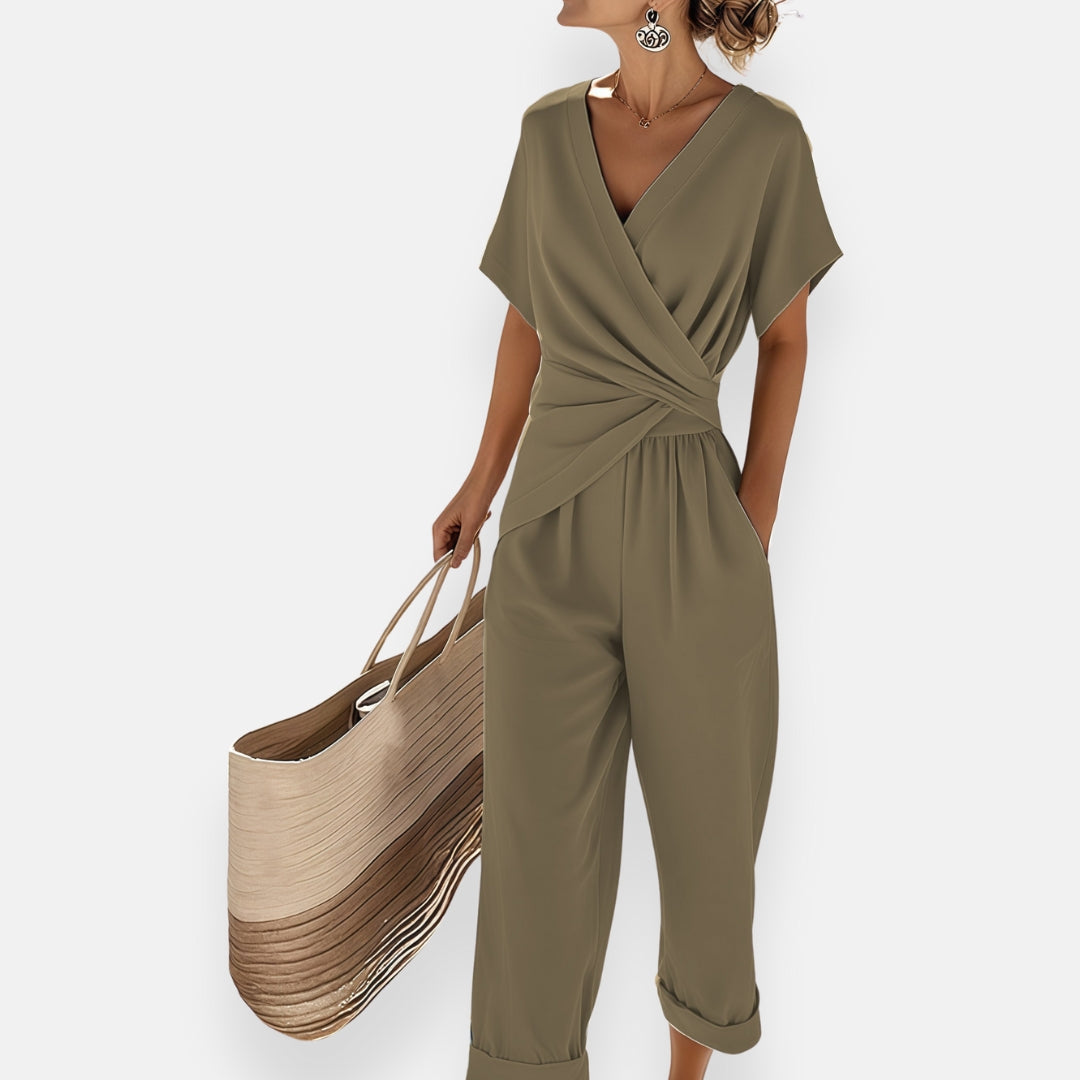 Elegant Jumpsuit with Wrap Design
