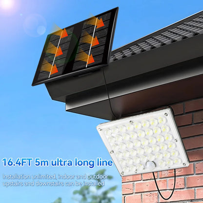 Solar Flood Light with 184 LEDs | Waterproof IP65 | Motion Sensor | Ideal for Garden and Patio
