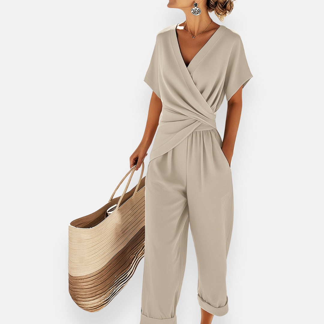 Elegant Jumpsuit with Wrap Design