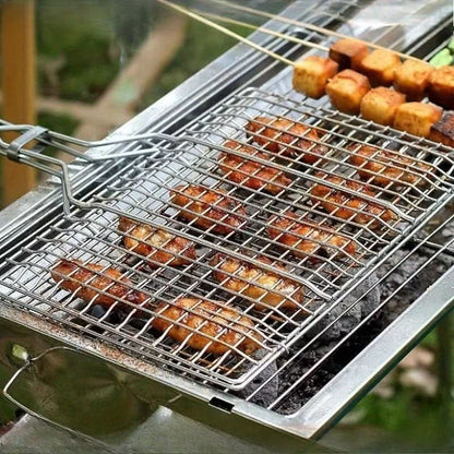 Durable BBQ Grill Basket for Convenient Outdoor Cooking