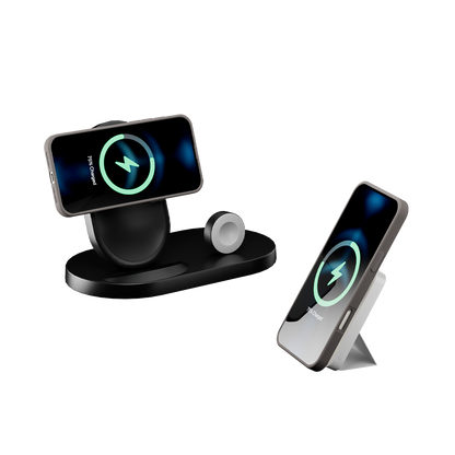 3-in-1 Phone Ring, Stand, and Grip with MagSafe – Sleek Tri-Fold Design