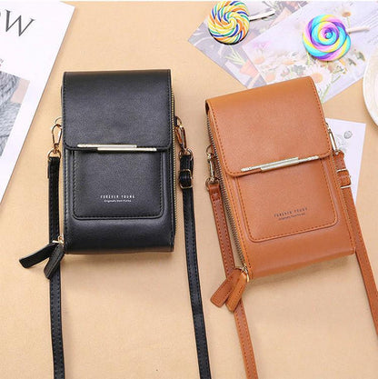 Smart Access Crossbody Bag with Touchscreen Window