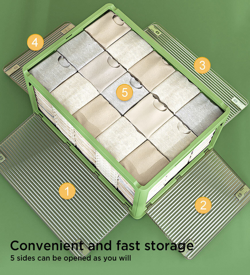 Versatile Collapsible Clear Storage Organizer