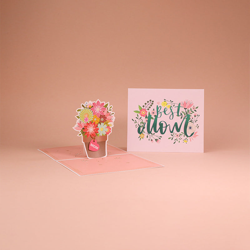 Elegant 3D Floral Pop-Up Card for Mother's Day Gift