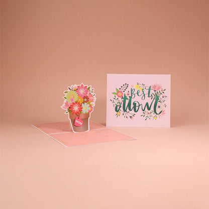 Elegant 3D Floral Pop-Up Card for Mother's Day Gift