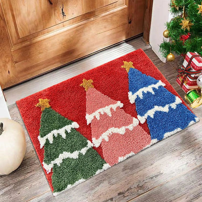 Christmas Door Mat with Gingerbread Man Design | Washable & Non-Slip | Indoor & Outdoor Use | 2026 Version