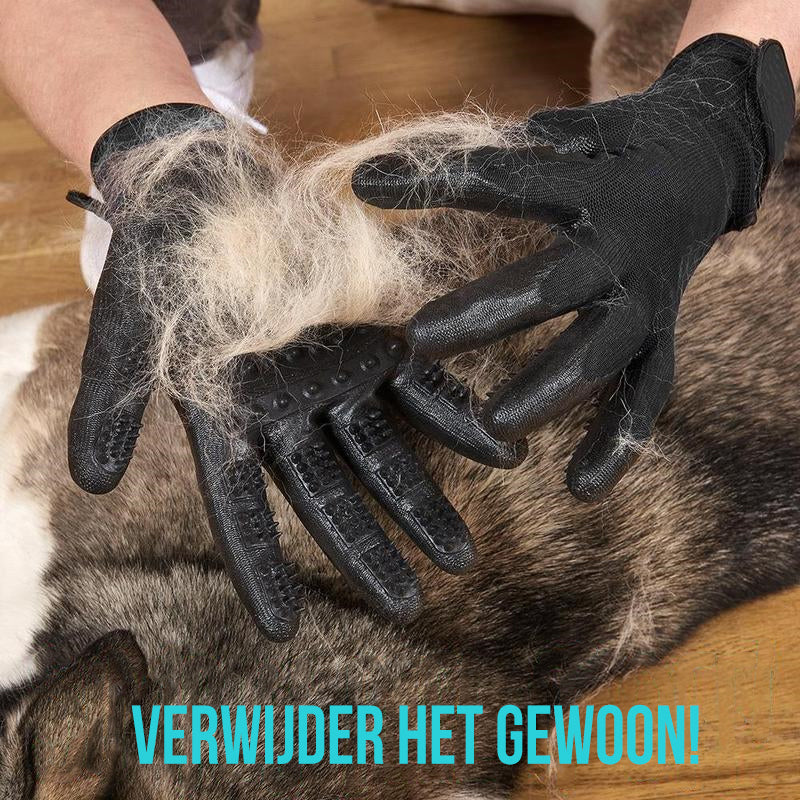 Pet Hair Removal Gloves – Effortlessly Removes Fur and Calms Pets