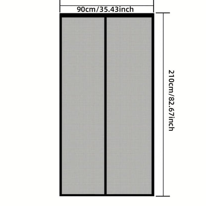 Magnetic Mesh Door Curtain for Insect Protection – Hands-Free Access