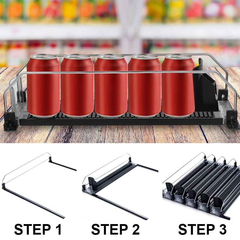 Effortless Beverage Organizer for Easy Access in Your Fridge