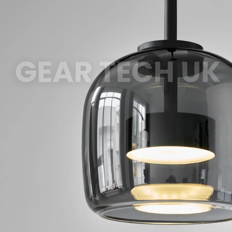 Nordic Black Glass Hanging Light Fixture - Modern Pendant Lamp for Dining and Kitchen