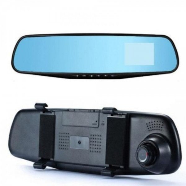 HD Rearview Mirror with Dashcam – 1080p, Motion Sensor & Wide View