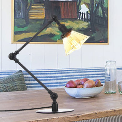 Clear Glass Conical Lamp for Stylish Home Lighting