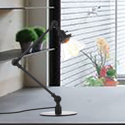 Clear Glass Conical Lamp for Stylish Home Lighting