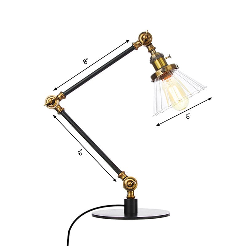 Clear Glass Conical Lamp for Stylish Home Lighting