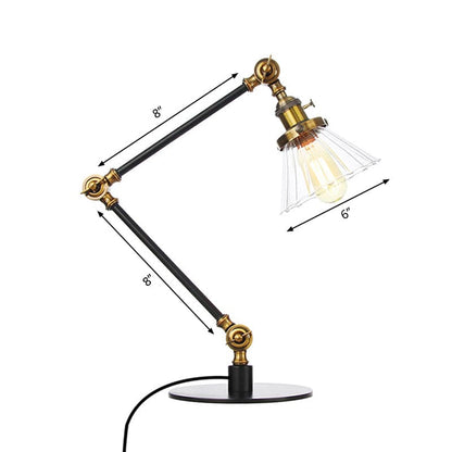 Clear Glass Conical Lamp for Stylish Home Lighting