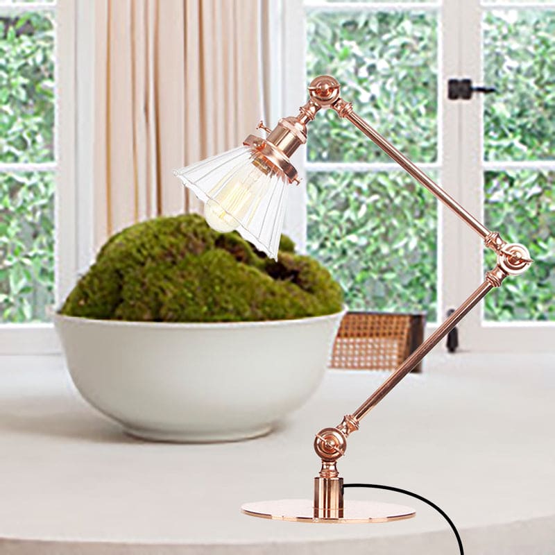 Clear Glass Conical Lamp for Stylish Home Lighting