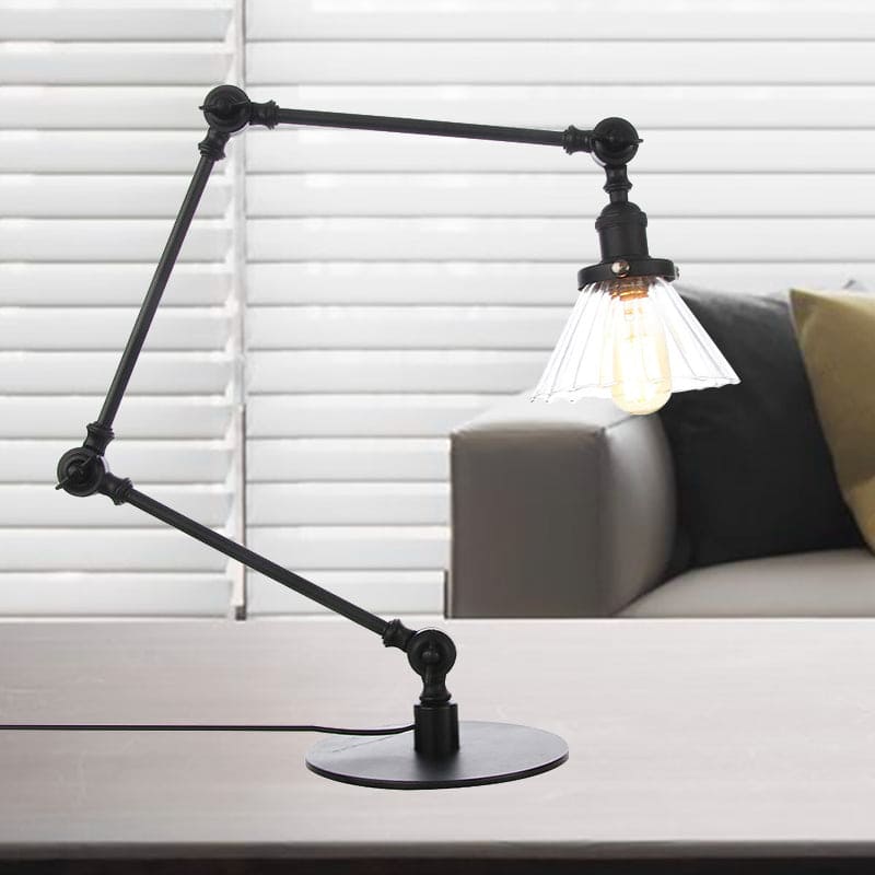 Clear Glass Conical Lamp for Stylish Home Lighting