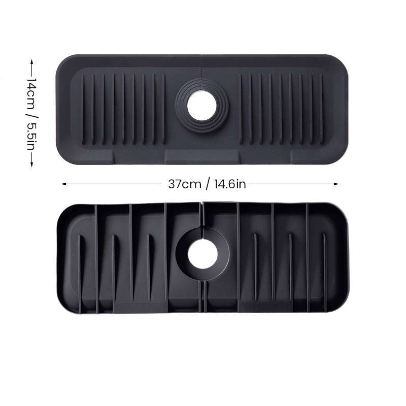 Ultimate Silicone Mat for Kitchen Faucets with Smart Drainage