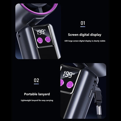 Handheld Fan with Cooling Function | Turbo Speed | USB Powered | Digital Display | 3 Speed Settings