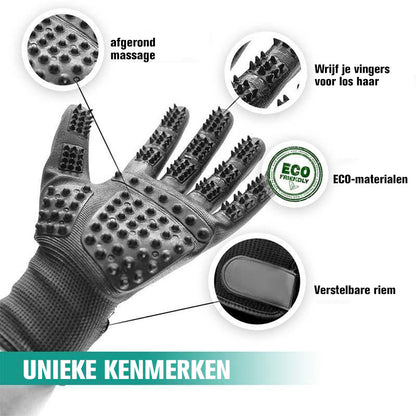 Pet Hair Removal Gloves – Effortlessly Removes Fur and Calms Pets