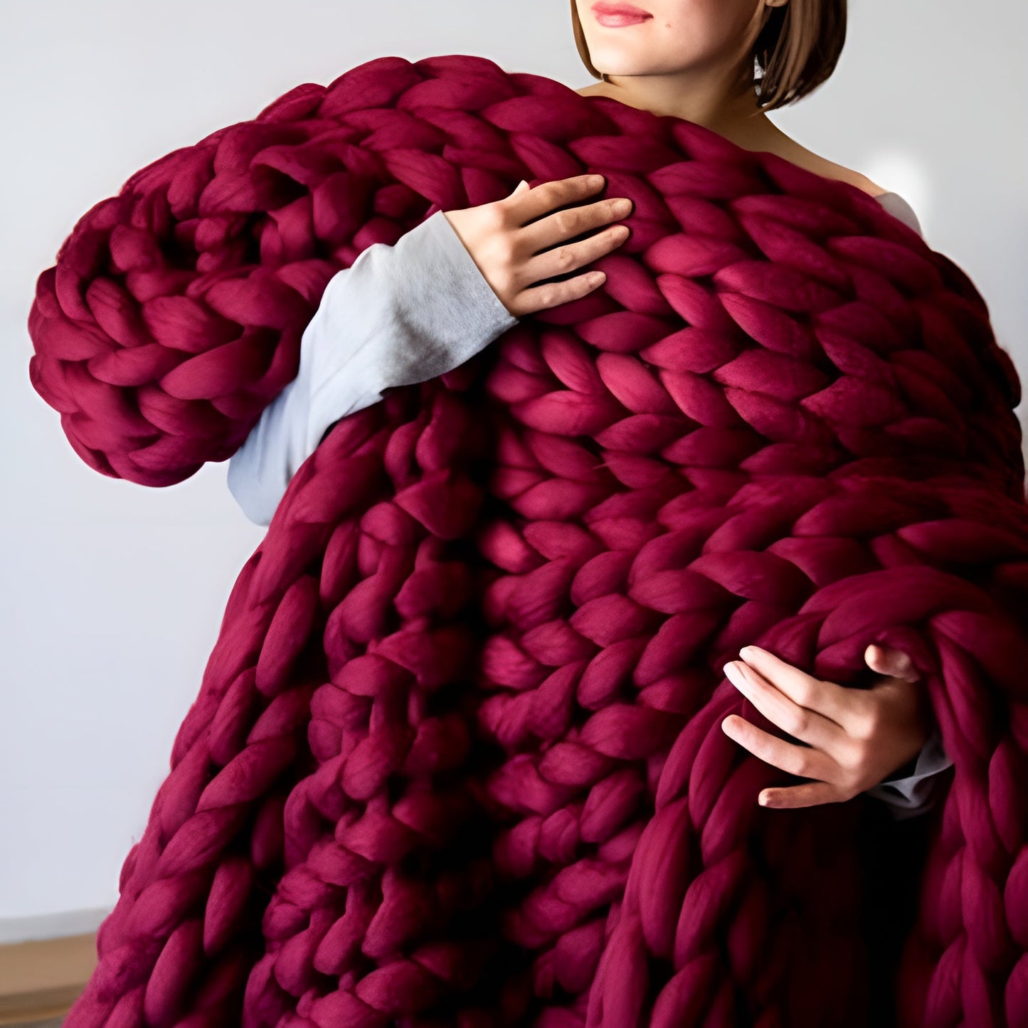 Knitting Kit for DIY Blanket | Soft, Animal-Friendly Acrylic Yarn | 50% Off