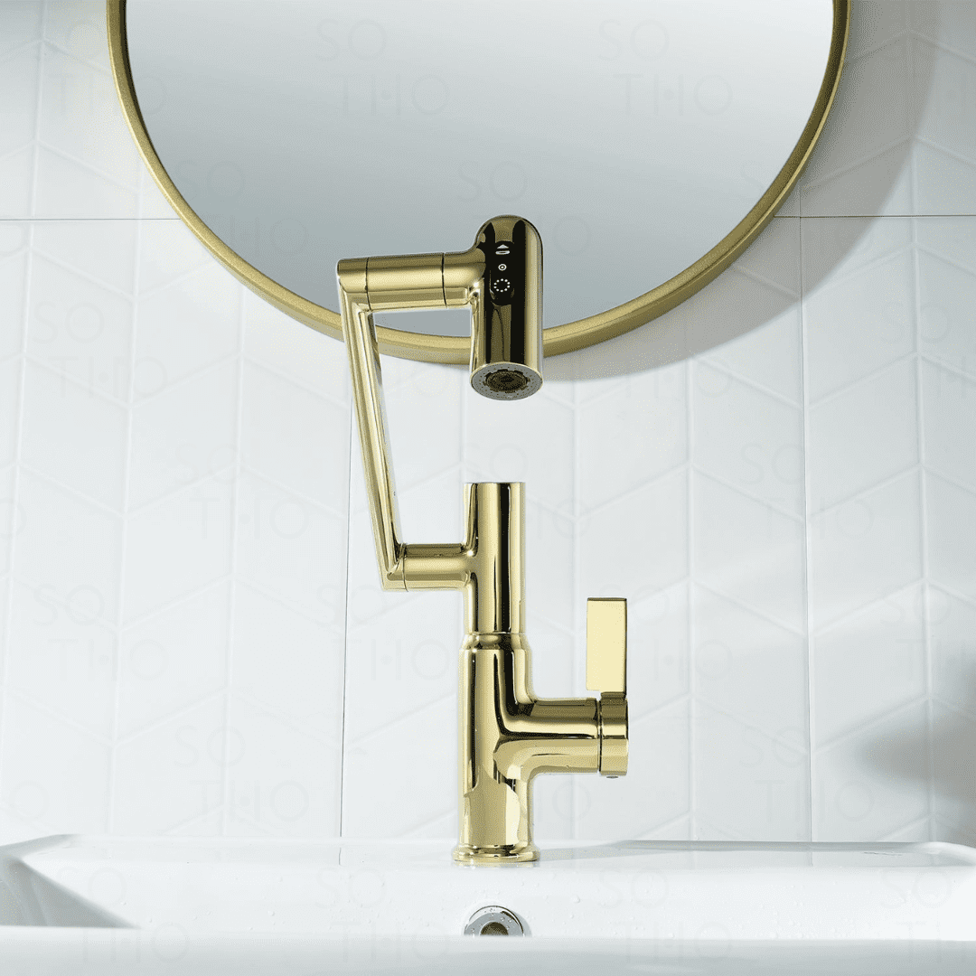 Smart Flow Meter with Temperature Display for Faucets