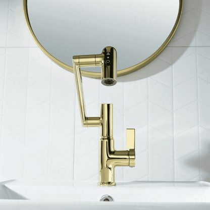 Smart Flow Meter with Temperature Display for Faucets